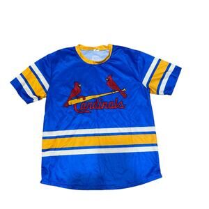 St. Louis Cardinals Hockey Style Jersey - Jersey Blues NHL MLB XL Blue Yellow